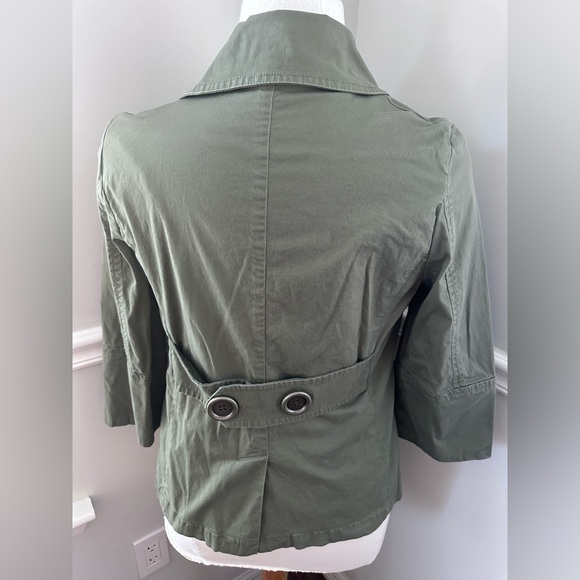 Intro Utility Army Green Jacket Women Y2K - Picture 3 of 4